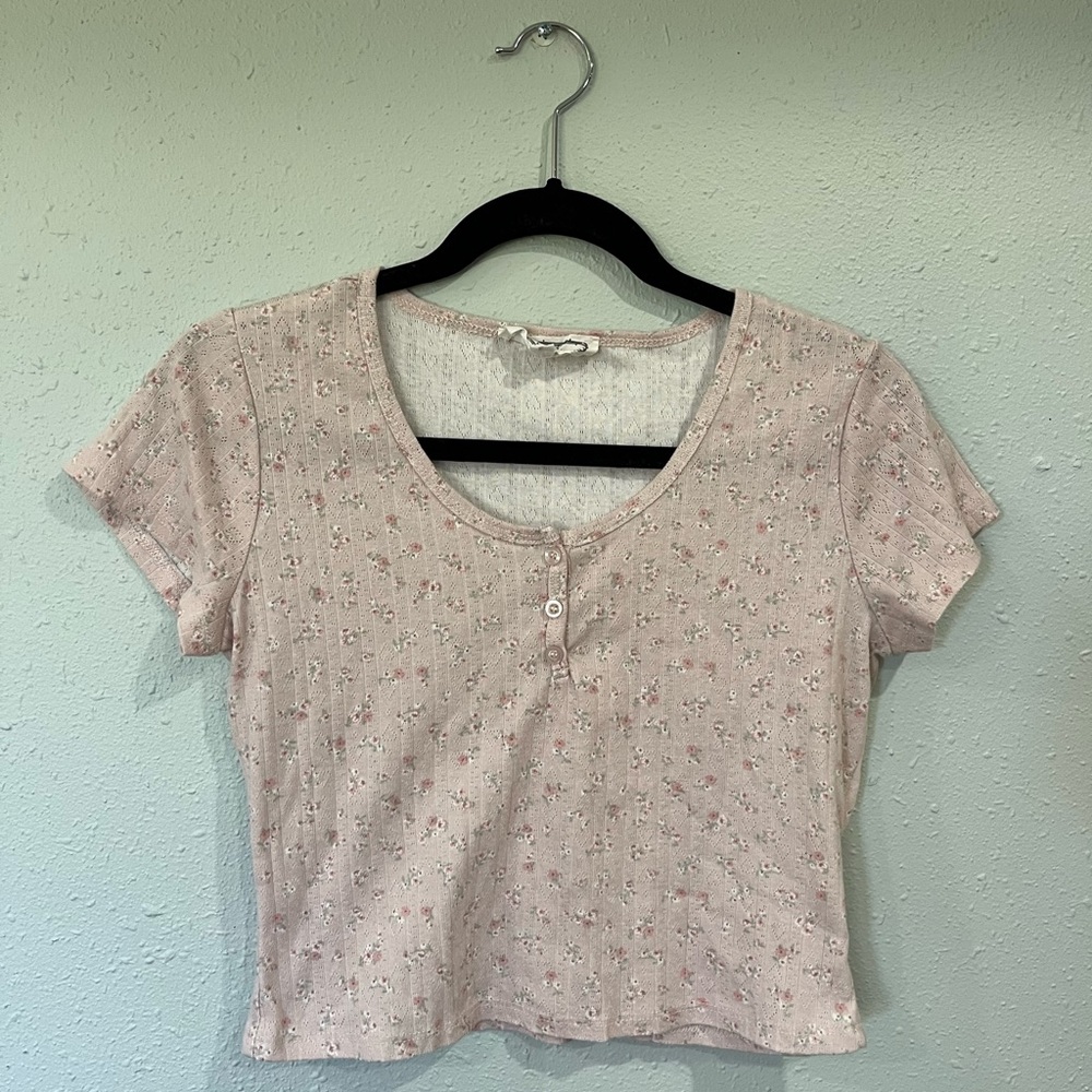 Cute Hippie Rose Summery Tee Shirt